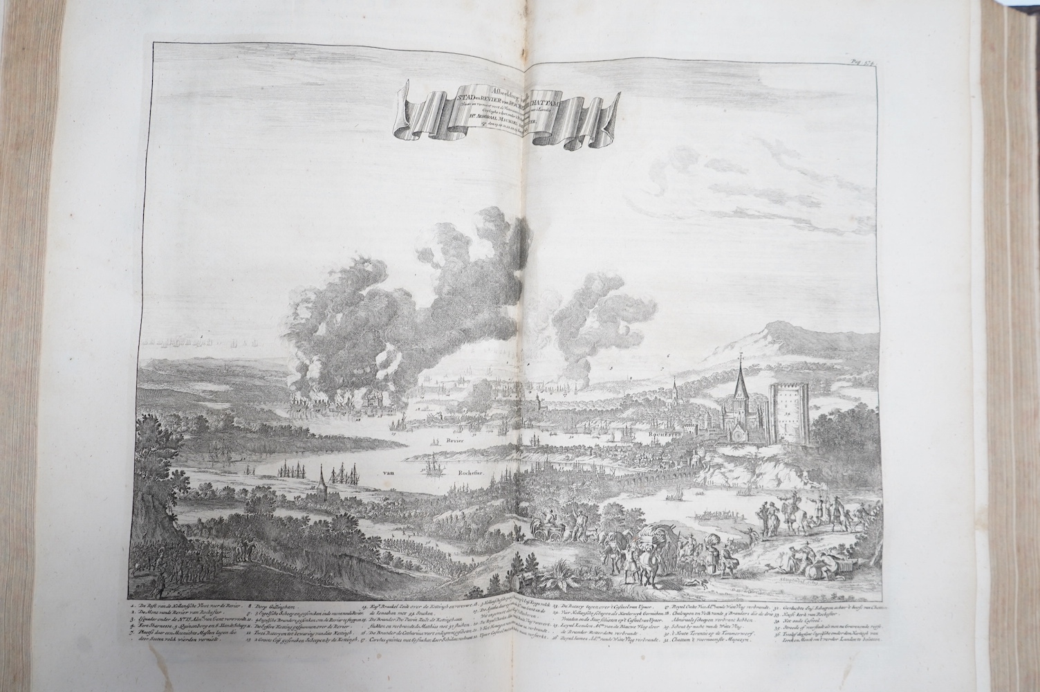 Brandt, Gerard - La Vie de Michel de Ruiter ... Ou est comprise L'Histoire Maritime des Provinces Unies, depuis l'an 1652, jusques à 1676 ... Traduite du Hollandois ... pictorial engraved and printed titles, portrait, 8